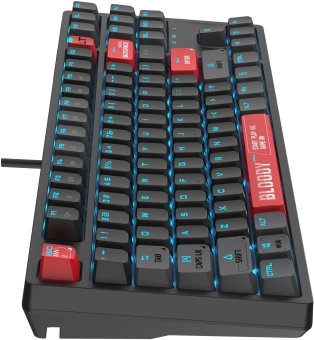 Клавиатура A4Tech AT87 черный/красный USB for gamer LED кабель 1.8м - купить недорого с доставкой в интернет-магазине