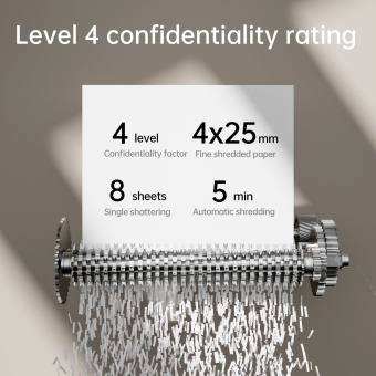 Шредер Deli ET021 черный с автоподачей (секр.P-4) фрагменты 8лист. 12лтр. - купить недорого с доставкой в интернет-магазине