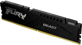 Память DDR5 16GB 6400MHz Kingston KF564C32BBE-16 Fury Beast Black Expo RTL Gaming PC5-51200 CL32 DIMM 288-pin 1.4В single rank с радиатором Ret - купить недорого с доставкой в интернет-магазине