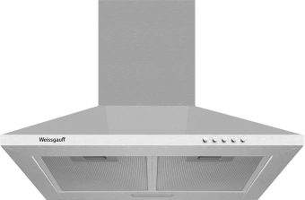 Вытяжка каминная Weissgauff Zosma 50 PB IX нержавеющая сталь управление: кнопочное (1 мотор) - купить недорого с доставкой в интернет-магазине
