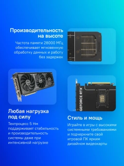 Видеокарта Asus PCI-E 5.0 PRIME-RTX5070-O12G NVIDIA GeForce RTX 5070 12Gb 192bit GDDR7 2557/28000 HDMIx1 DPx3 HDCP Ret - купить недорого с доставкой в интернет-магазине