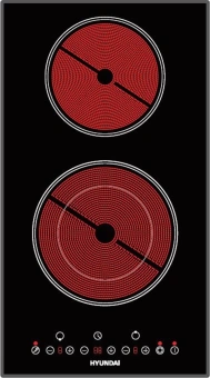 Варочная поверхность Hyundai HHE 3285 BG черный - купить недорого с доставкой в интернет-магазине