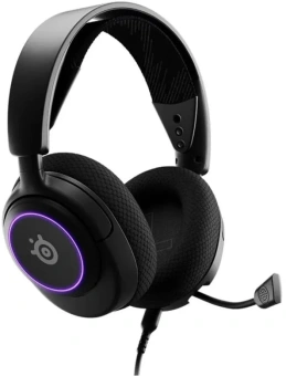 Наушники с микрофоном Steelseries Arctis Nova 3 черный 1.2м накладные оголовье (61631) - купить недорого с доставкой в интернет-магазине