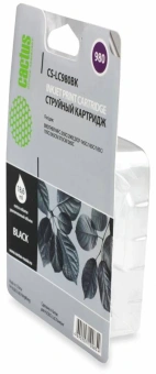 Картридж струйный Cactus CS-LC980BK черный (16мл) для Brother DCP-145C/165C/MFC-250C/290C с чипом - купить недорого с доставкой в интернет-магазине