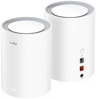 Бесшовный Mesh роутер Cudy M3000 (M3000(2-PACK) WHITE) AX3000 10/100/1000/2500BASE-T белый (упак.:2шт) - купить недорого с доставкой в интернет-магазине
