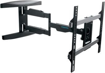 Кронштейн для телевизора Kromax ATLANTIS-60 черный 26"-65" макс.40кг настенный поворотно-выдвижной и наклонный - купить недорого с доставкой в интернет-магазине