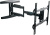 Кронштейн для телевизора Kromax ATLANTIS-60 черный 26"-65" макс.40кг настенный поворотно-выдвижной и наклонный - купить недорого с доставкой в интернет-магазине
