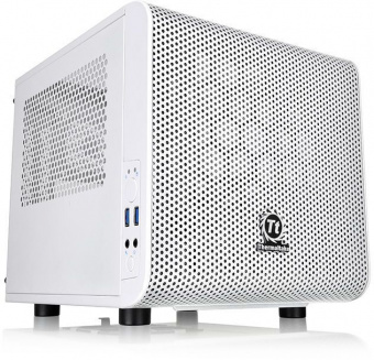 Корпус Thermaltake Core V1 Snow белый без БП miniITX 1x200mm 2xUSB3.0 audio bott PSU - купить недорого с доставкой в интернет-магазине