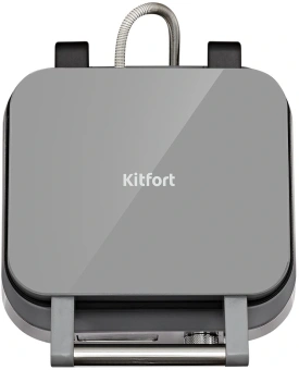Вафельница Kitfort КТ-4694 1500Вт серый/серебристый - купить недорого с доставкой в интернет-магазине