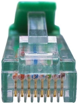 Патч-корд Suprlan 10-0157 UTP RJ-45 вил.-вилка RJ-45 кат.5E 1м зеленый LSZH 0.483AWG - купить недорого с доставкой в интернет-магазине