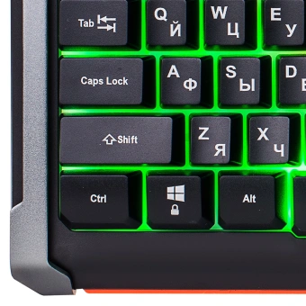 Клавиатура Оклик 710G BLACK DEATH черный/оранжевый USB Multimedia for gamer LED (476393) кабель 1.5м - купить недорого с доставкой в интернет-магазине