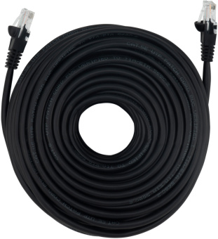 Патч-корд Buro UTP 4 пары cat.5E CCA molded 25м черный RJ-45 (m)-RJ-45 (m) - купить недорого с доставкой в интернет-магазине