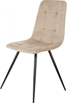 Стул для дома Бюрократ CH-K1_4 комплект 4шт бежевый Holland 06 металл черный на ножках (CH-K1_1/HL07_4) - купить недорого с доставкой в интернет-магазине