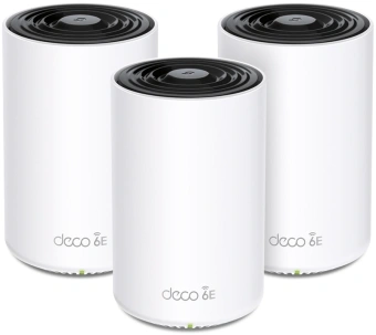Бесшовный Mesh роутер TP-Link Deco XE75 (DECO XE75(3-PACK)) AXE5400 10/100/1000BASE-TX белый (упак.:3шт) - купить недорого с доставкой в интернет-магазине
