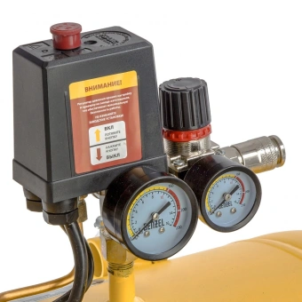 Компрессор поршневой Denzel DKV2200/50,Х-PRO масляный 400л/мин 50л 2200Вт желтый/черный - купить недорого с доставкой в интернет-магазине