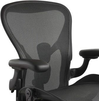 Кресло эргономичное Herman Miller Aeron C Large черный сетка с подголов. крестов. пластик - купить недорого с доставкой в интернет-магазине