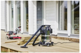 Строительный пылесос DeWalt DXV30SAPTA-QT 750Вт (уборка: сухая/сбор воды/выдув) серебристый - купить недорого с доставкой в интернет-магазине