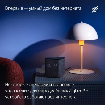 Умная колонка Yandex Станция Миди YNDX-00054GRY Алиса серый 24W 1.0 BT/Wi-Fi 10м - купить недорого с доставкой в интернет-магазине