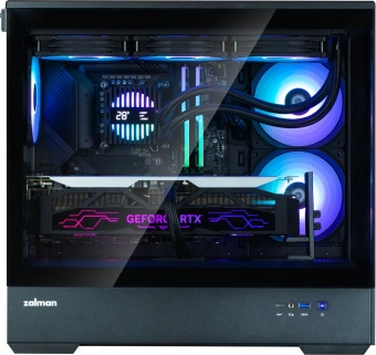 Корпус Zalman P30 V2 черный без БП mATX 1x80mm 3x120mm 1xUSB2.0 1xUSB3.0 audio bott PSU - купить недорого с доставкой в интернет-магазине