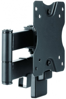 Кронштейн для телевизора Ultramounts UM861 черный 13"-27" макс.20кг настенный поворотно-выдвижной и наклонный - купить недорого с доставкой в интернет-магазине