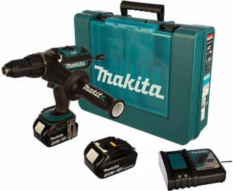 Дрель-шуруповерт Makita DHP451RFE аккум. патрон:быстрозажимной (кейс в комплекте) - купить недорого с доставкой в интернет-магазине