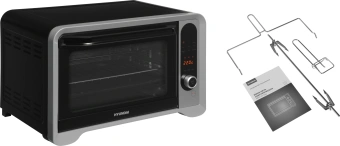 Мини-печь Hyundai MIO-HY104 35л. 1600Вт черный/серебристый - купить недорого с доставкой в интернет-магазине