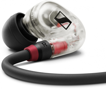 Наушники вкладыши Sennheiser IE 100 Pro 1.3м прозрачный/черный проводные в ушной раковине (508941) - купить недорого с доставкой в интернет-магазине