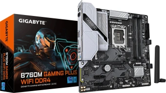 Материнская плата Gigabyte B760M GAMING PLUS WIFI DDR4 Soc-1700 Intel B760 4xDDR4 mATX AC`97 8ch(7.1) GbLAN RAID+HDMI+DP - купить недорого с доставкой в интернет-магазине