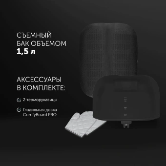 Отпариватель напольный Polaris PGS 1950VA 2300Вт белый - купить недорого с доставкой в интернет-магазине