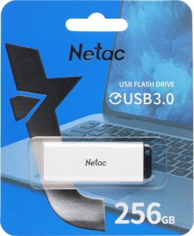 Флеш Диск Netac 256GB U185 NT03U185N-256G-30WH USB3.0 белый - купить недорого с доставкой в интернет-магазине
