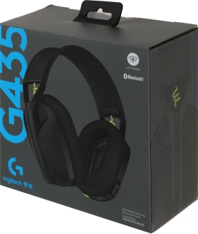 Наушники с микрофоном Logitech G435 черный/желтый накладные BT/Radio оголовье (981-001053) - купить недорого с доставкой в интернет-магазине