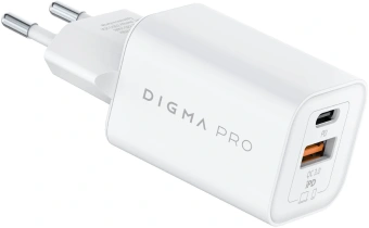 Сетевое зар./устр. Digma Pro DPW6C 65W 3.25A (PD+QC) USB-C/USB-A универсальное белый (DPW6С6GX11WH) - купить недорого с доставкой в интернет-магазине