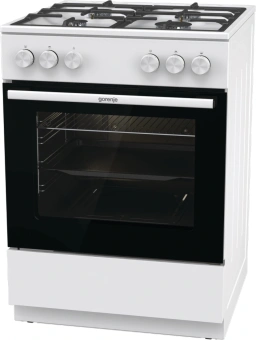 Плита Газовая Gorenje GG6A10WFFM белый (без крышки) реш.сталь - купить недорого с доставкой в интернет-магазине