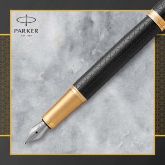 Ручка перьев. Parker IM Premium F323 (CW1931646) Black GT F сталь нержавеющая подар.кор. - купить недорого с доставкой в интернет-магазине