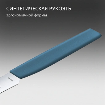 Нож кухонный Victorinox Swiss Modern (6.9006.112) стальной столовый лезв.110мм прямая заточка синий - купить недорого с доставкой в интернет-магазине