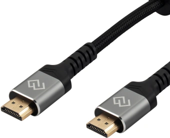 Кабель аудио-видео Digma HDMI (m)/HDMI (m) 1.5м. феррит.кольца позолоч.конт. черный (D-HDMI-2FF-V2.1-1.5M) - купить недорого с доставкой в интернет-магазине
