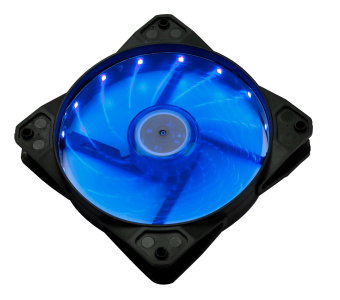 Вентилятор Digma DFAN-LED-BLUE 120x120x25mm 3-pin 4-pin (Molex)23dB 115gr LED Ret - купить недорого с доставкой в интернет-магазине