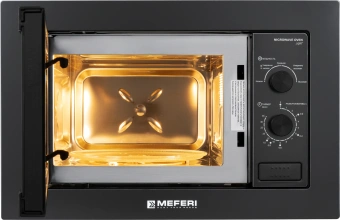 Микроволновая печь Meferi MMO6020BK 20л. 800Вт черный (встраиваемая) - купить недорого с доставкой в интернет-магазине
