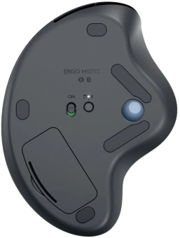 Трекбол Logitech M575S черный оптическая 2000dpi беспров. BT/Radio USB2.0 (910-007035) - купить недорого с доставкой в интернет-магазине