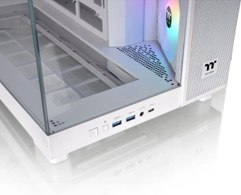 Корпус Thermaltake View 380 XL TG ARGB белый без БП E-ATX 2x120mm 2xUSB3.0 1xUSB3.1 audio bott PSU - купить недорого с доставкой в интернет-магазине