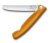 Нож кухонный Victorinox Swiss Classic (6.7836.F9B) стальной для овощей лезв.110мм серрейт. заточка оранжевый блистер - купить недорого с доставкой в интернет-магазине