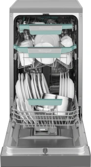 Посудомоечная машина Weissgauff DW 4539 Inverter Touch AutoOpen Inox серебристый (узкая) инвертор - купить недорого с доставкой в интернет-магазине