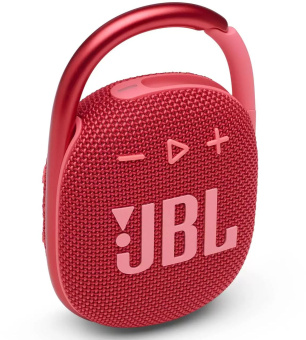 Колонка порт. JBL Clip 4 красный 5W 1.0 BT 15м 500mAh (JBLCLIP4REDAM) - купить недорого с доставкой в интернет-магазине