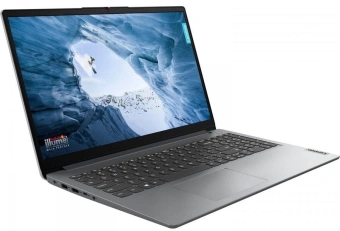 Ноутбук Lenovo IdeaPad 1 15IGL7 Celeron N4020 8Gb SSD256Gb Intel UHD Graphics 600 15.6" IPS FHD (1920x1080) noOS grey WiFi BT Cam (82V700CURK) - купить недорого с доставкой в интернет-магазине
