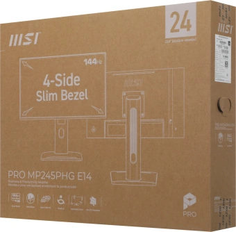 Монитор MSI 23.8" Pro MP245PHG E14 черный IPS LED 16:9 HDMI M/M HAS Piv 300cd 178гр/178гр 1920x1080 144Hz DP FHD USB 5.55кг - купить недорого с доставкой в интернет-магазине