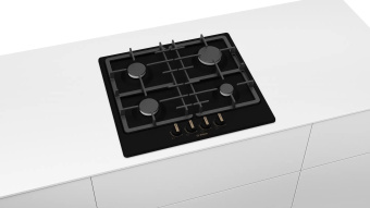 Газовая варочная поверхность Bosch Serie 4 PGP6B3B92R черный - купить недорого с доставкой в интернет-магазине