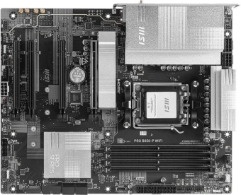 Материнская плата MSI PRO B850-P WIFI  SocketAM5 AMD B850 4xDDR5 ATX AC`97 8ch(7.1) 5Gigabit RAID+HDMI - купить недорого с доставкой в интернет-магазине