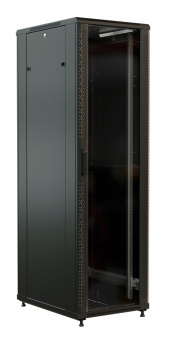 Шкаф серверный WRline (WR-TT-3268-AS-RAL9004) напольный 32U 600x800мм пер.дв.стекл задн.дв.стал.лист 2 бок.пан. 800кг черный 710мм 1610мм IP20 сталь - купить недорого с доставкой в интернет-магазине