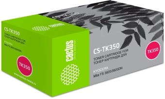 Картридж лазерный Cactus CS-TK350 TK-350 черный (15000стр.) для Kyocera Mita FS 3920/3920DN - купить недорого с доставкой в интернет-магазине