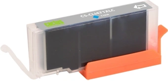 Картридж струйный Cactus CS-CLI471XLC CLI-471XL C голубой (10.8мл) для Canon TS5040/MG5740/MG6840/MG7740 с чипом - купить недорого с доставкой в интернет-магазине